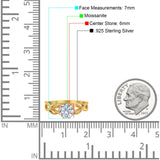 Art Deco Round Natural Stone Beaded Ring