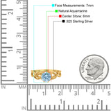 Art Deco Round Natural Stone Beaded Ring