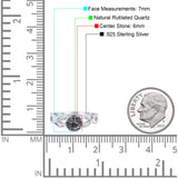 Art Deco Round Natural Stone Beaded Ring