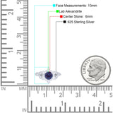 Flower Trillium Round Natural Stone Ring