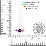 Flower Trillium Round Natural Stone Ring