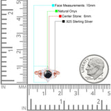 Flower Trillium Round Natural Stone Ring