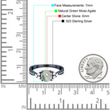 Vintage Style Round Natural Stone Ring