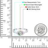 Vintage Style Round Natural Stone Ring