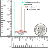 Art Deco Round Natural Stone Flower Ring