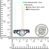 Art Deco Oval Natural Stone Infinity Ring