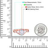 Art Deco Oval Natural Stone Infinity Ring