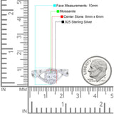 Art Deco Oval Natural Stone Infinity Ring