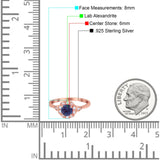 Art Deco Round Natural Stone Flower Ring