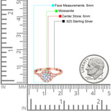 Art Deco Round Natural Stone Flower Ring