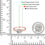 Art Deco Round Natural Stone Twisted Ring