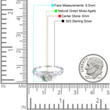 Art Deco Round Natural Stone Twisted Ring