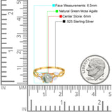 Art Deco Round Natural Stone Twisted Ring