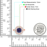 Vintage Style Round Natural Stone Cocktail Ring