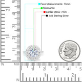 Vintage Style Round Natural Stone Cocktail Ring