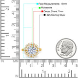 Vintage Style Round Natural Stone Cocktail Ring