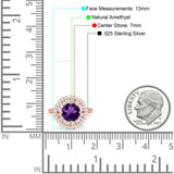 Vintage Style Round Natural Stone Cocktail Ring