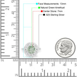 Vintage Style Round Natural Stone Cocktail Ring