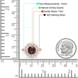 Vintage Style Round Natural Stone Cocktail Ring