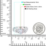 Art Deco Oval Natural Stone Trio Ring