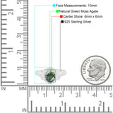 Art Deco Oval Natural Stone Filigree Ring