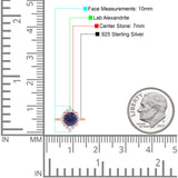 Vintage Style Round Natural Stone Halo Ring