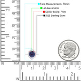 Vintage Style Round Natural Stone Halo Ring