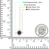 Vintage Style Round Natural Stone Halo Ring