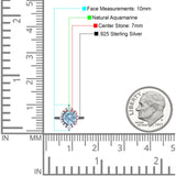 Vintage Style Round Natural Stone Halo Ring