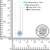 Vintage Style Round Natural Stone Halo Ring