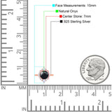 Vintage Style Round Natural Stone Halo Ring