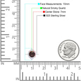 Vintage Style Round Natural Stone Halo Ring