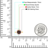 Vintage Style Round Natural Stone Halo Ring