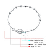 Rosary Cross Bracelet 