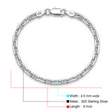 Mariner Link Bracelet Adjustable 925 Sterling Silver