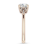 18K Gold IGI Certified Round 2 Carat Lab Grown Diamond Trinity Ring