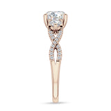 IGI Certified Round 1 Carat Lab Grown Diamond Twisted Trio Ring