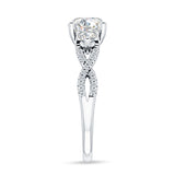 IGI Certified Round 2 Carat Lab Grown Diamond Twisted Trio Ring