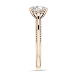 18K Gold IGI Certified Round 3 Carat Lab Grown Diamond Solitaire Ring