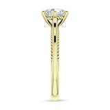 18K Gold IGI Certified Round 1 Carat Lab Grown Diamond Solitaire Ring