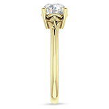 IGI Certified Round 3 Carat Lab Grown Diamond Flower Ring