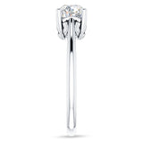 IGI Certified Round 1 Carat Lab Grown Diamond Art Deco Solitaire Ring