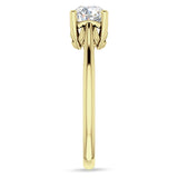 IGI Certified Round 1 Carat Lab Grown Diamond Art Deco Solitaire Ring