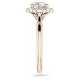 IGI Certified Round 1 Carat Lab Grown Diamond Art Deco Floral Ring