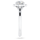 IGI Certified Round 1 Carat Lab Grown Diamond Art Deco Floral Ring