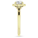 IGI Certified Round 1 Carat Lab Grown Diamond Art Deco Floral Ring