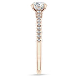 10K Gold IGI Certified Round 1 Carat Lab Grown Diamond Art Deco Cluster Filigree Ring