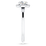 14K Gold IGI Certified Round 2 Carat Lab Grown Diamond Art Deco Filigree Cluster Halo Ring