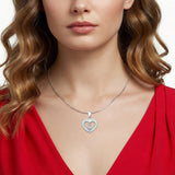  Heart Charm CZ Pendant 