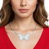 Marquise CZ Butterfly Pendant 